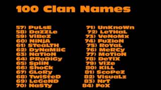 100 Clan Name Ideas [upl. by Adaran]