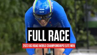 FULL RACE 2023 UCI Road World Championships Mens Time Trial [upl. by Nosrettap]