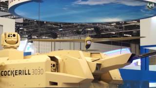 CMI Defence at IDEX 2017  Modularity TurretDrone pairing Missiles and Simulation [upl. by Evetta]