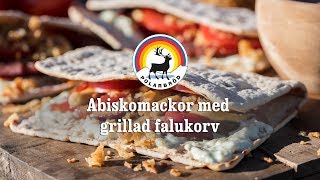 Polarbröd Receptfilm  Abiskomackor med grillad falukorv [upl. by Nbi]