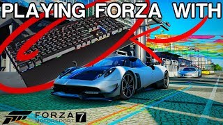 PLAYING FORZA MOTORSPORT 7 WITH KEYBOARD [upl. by Netsud984]