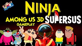 Shinchan Challenges his Friends in 3D Among Us Super SUS Part 3 GREEN GAMING Tyro Gaming [upl. by Idna]