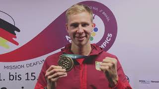 Mission Deaflympics  Alexander Bley zu seinem Bronzemedaillengewinn [upl. by Hach]