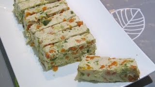 طريقة عمل ترين بالدجاج  فلان الدجاج  إعلان خبر عن القناة Terrine de poulet [upl. by Arraic438]