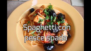 Spaghetti con pesce spada primo piatto delizioso  Sfizi amp Delizie [upl. by Repooc]