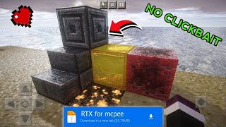 RTX Shader For Mcpe 121  Render Dragon Shader Mcpe 121  Realistic Minecraft PE  In Hindi [upl. by Aroled]