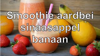 Smoothie aardbei sinaasappel banaan maken [upl. by Seidule126]