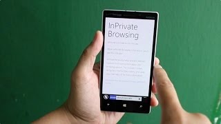 How to open private browser tab on Windows Phone 81 [upl. by Satsok]