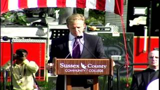 NJ Burkett keynote from the 11th Annual 911 Memorial Ceremony at Sussex County Community College [upl. by Jeniffer]