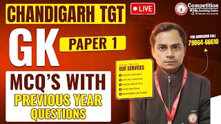 CHANDIGARH TGT  GK  PYQS LIVE CLASS  COACHING IN CHANDIGARH competitionguru tgtexam [upl. by Saundra]