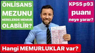 ÖNLİSANS MEZUNU NERELERDE GÖREV YAPABİLİR⁉️ ATANACAK MEMURLUKLAR👍👍 [upl. by Yetta255]