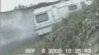 Failing to pull a caravan uphill  Crash [upl. by Ahsito729]