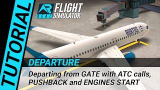 RFS Real Flight Simulator  Tutorial Departure from GATE [upl. by Je]