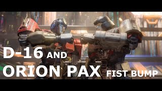 All D16 and Orion Pax fist bump [upl. by Bricker]