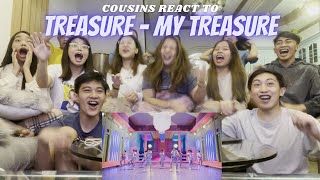 COUSINS REACT TO TREASURE  ‘MY TREASURE’ MV [upl. by Genevra]