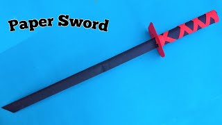 Easy Origami Paper Sword Step by StepHow to Make an Origami Paper SwordPaper Ninja Sword Tutorial [upl. by Aihcropal]