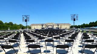 Heute Sommernachtskonzert Wiener Philharmoniker Schloss Schönbrunn Sommer Nacht Konzert Wien Vienna [upl. by Ariamo]