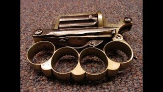 Apache knuckle duster  Brass knuckle revolver and knife all in one [upl. by Anica]