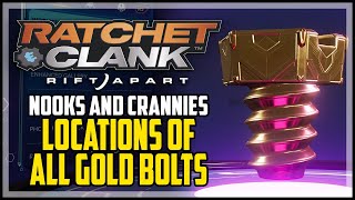 Ratchet amp Clank Rift Apart All Gold Bolt Locations Nooks and Crannies Trophy [upl. by Eerol]