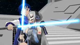 【MMD】 LightSaber Duel Kaito vs Haku [upl. by Anselm]