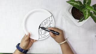 How to do plate art ArtCraftwithPRATIMA [upl. by Atte]