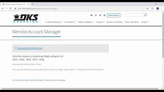 DKS  Remote Account Manager Software Installing the Software [upl. by Nodarb]