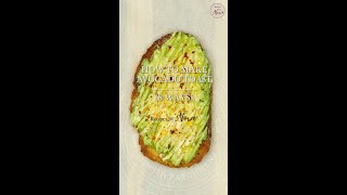 SIMPLE Avocado Toast Recipe Ideas 8 Ways shorts [upl. by Elyc]