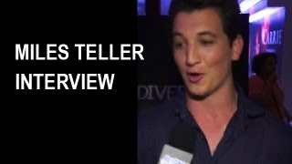 Miles Teller Interview 2013  Divergent The Spectacular Now  Beyond The Trailer [upl. by Einnor]