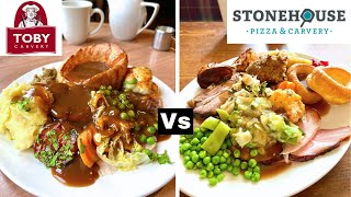 Toby Carvery vs Stonehouse Carvery  Who Makes it Better [upl. by Dudden]