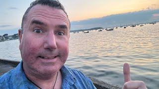 Sandbanks  LIVE Sunset walk  £15 million house up for sale [upl. by Chrotoem]