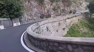 positano 》Amalfi coastal road drive  Italia [upl. by Pacificas569]