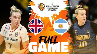 Great Britain v Argentina  Full Basketball Game  FIBAWWC 2026 PreQualifying Tournament [upl. by Nana283]