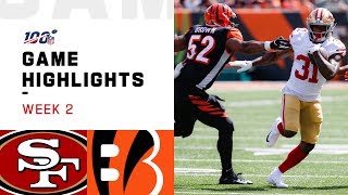 49ers vs Bengals Week 2 Highlights  NFL 2019 [upl. by Elspeth]