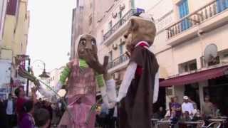 Parade marionnettes géantes du nord du Maroc  LARACHE [upl. by Jarus]