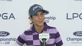 Azahara Muñoz Thursday Flash Interview 2024 Ford Championship © LPGA Tour [upl. by Eremihc]