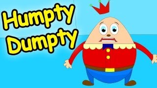 Popular Nursery Rhyme with Lyrics  Humpty Dumpty Sat On A Wall [upl. by Eceela]