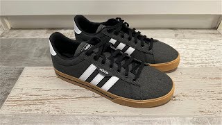 Adidas Mens Daily 30 Sneakers  BlackWhiteGum [upl. by Aliemaj]