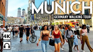 MUNICH Germany 🇩🇪 4K Walking Tour Downtown Sunny Day 2024 ☀️ [upl. by Also]