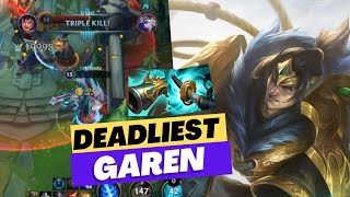 CRAZY DAMAGE GAREN WILD RIFT BUILD  FULL AD [upl. by Auhesoj493]