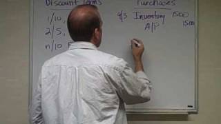 Purchase Discounts and Discount Terms  Ch 5 Video 2 [upl. by Hembree]