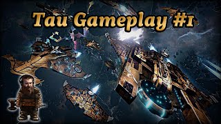 Battlefleet Gothic Armada  Tau Fleet Gameplay 1 [upl. by Ahs896]