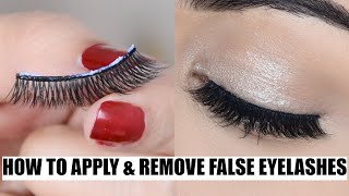 नकली पलकें लगाने और छुटाने का सबसे आसान तरीका How To Apply amp Remove False Eyelashes Hindi [upl. by Kcinemod524]