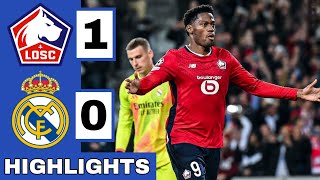 🔴Lille vs Real Madrid 10 Extended HIGHLIGHTS  UEFA Champions League [upl. by Gnihc]