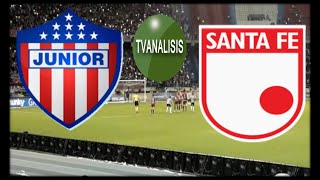 JUNIOR VS SANTA FE LIGA BETPALY FECHA 8 EN VIVO [upl. by Zug]