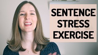 Sentence Stress Exercise in American English [upl. by Cochran761]