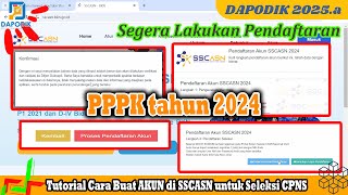 Tutorial Cara Buat AKUN di SSCASN untuk Seleksi CPNS atau CPPPK tahun 2024 [upl. by Nnylanna]