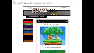 Super Smash Bros DS Website Smash DS Dojo  Redesign 1 [upl. by Deb]