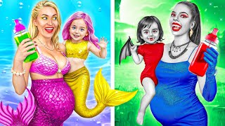 Pregnant Mermaid VS Pregnant Vampire [upl. by Osugi]