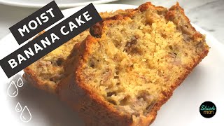 Easy and Irresistibly Delicious  The Ultimate Moist Banana Walnut Cake Recipe [upl. by Eilatam]