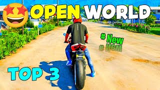 🤩 Top 3 Best New Open World Games For Android 2024  Best Open World Games Like Gta V [upl. by Adnalay974]